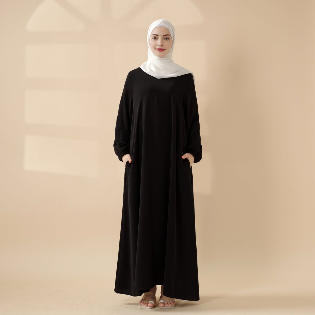 Essential Premium Versatile Pockets Umbrella Cut Abaya (MA113)