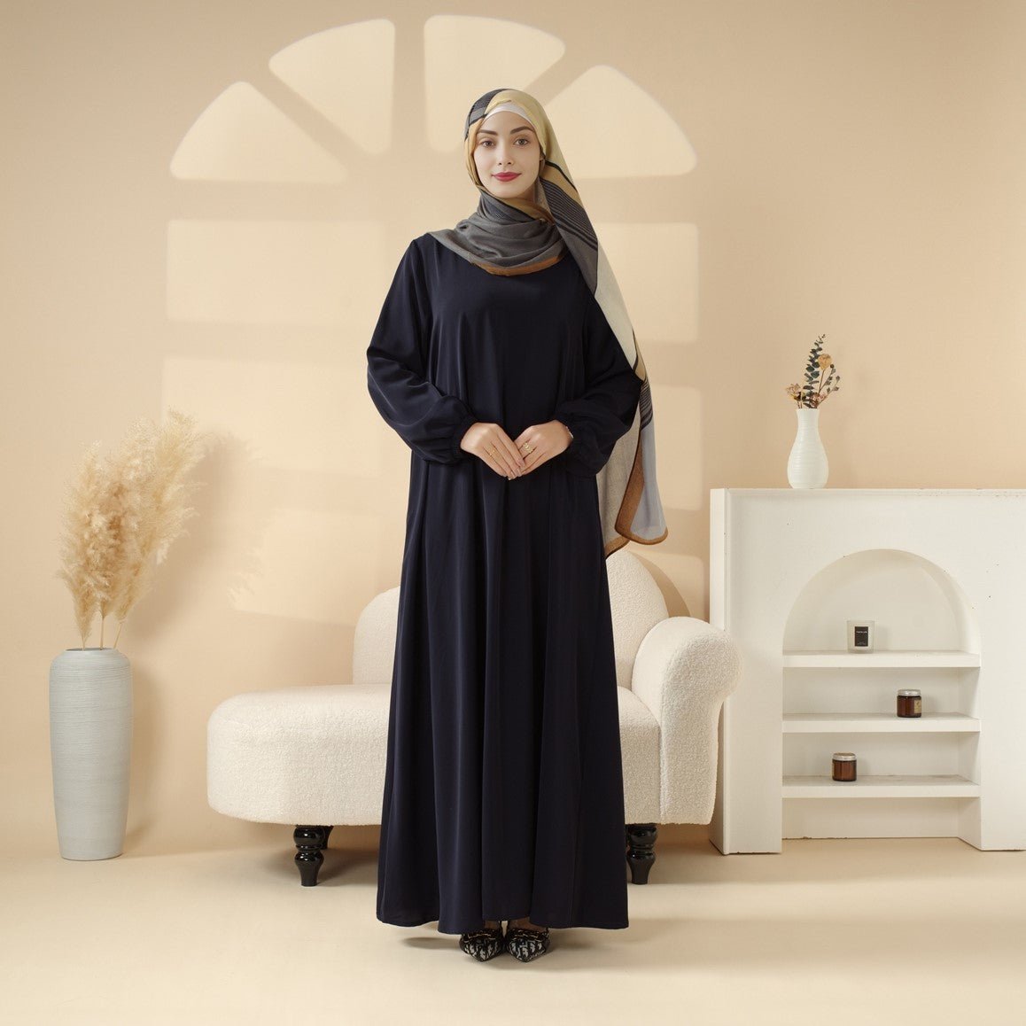 Essential Premium Versatile Pockets Umbrella Cut Abaya (MA113)