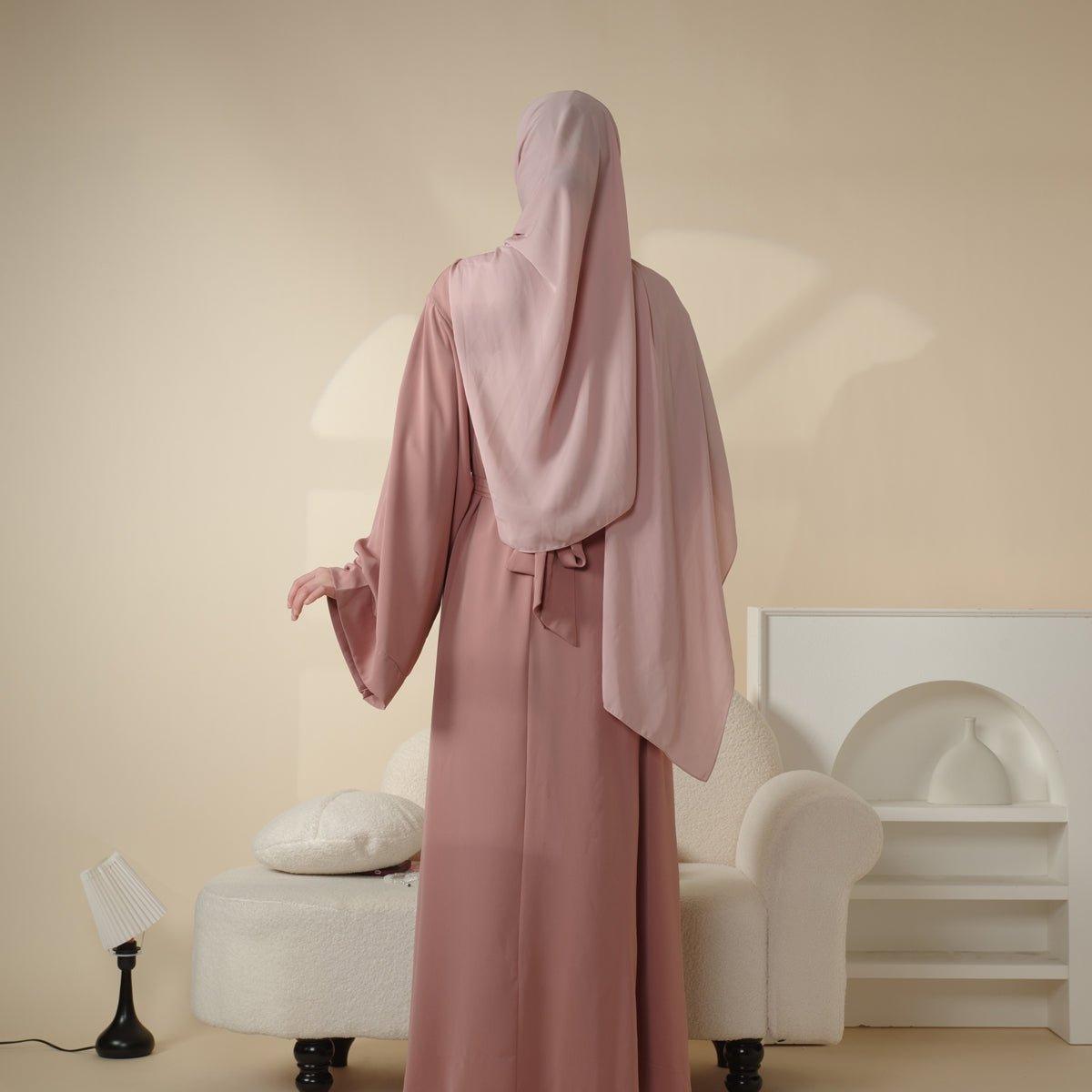 2-Piece Essential Soft Nida Plain Abaya (MA005)