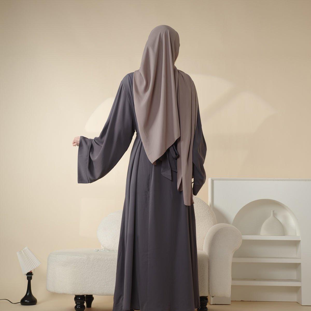 2-Piece Essential Soft Nida Plain Abaya (MA005)