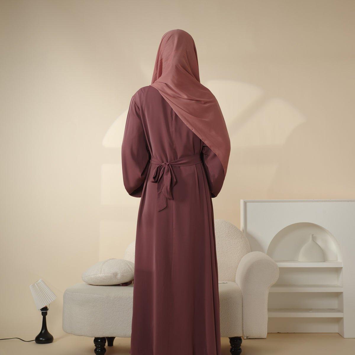 2-Piece Essential Soft Nida Plain Abaya (MA005)