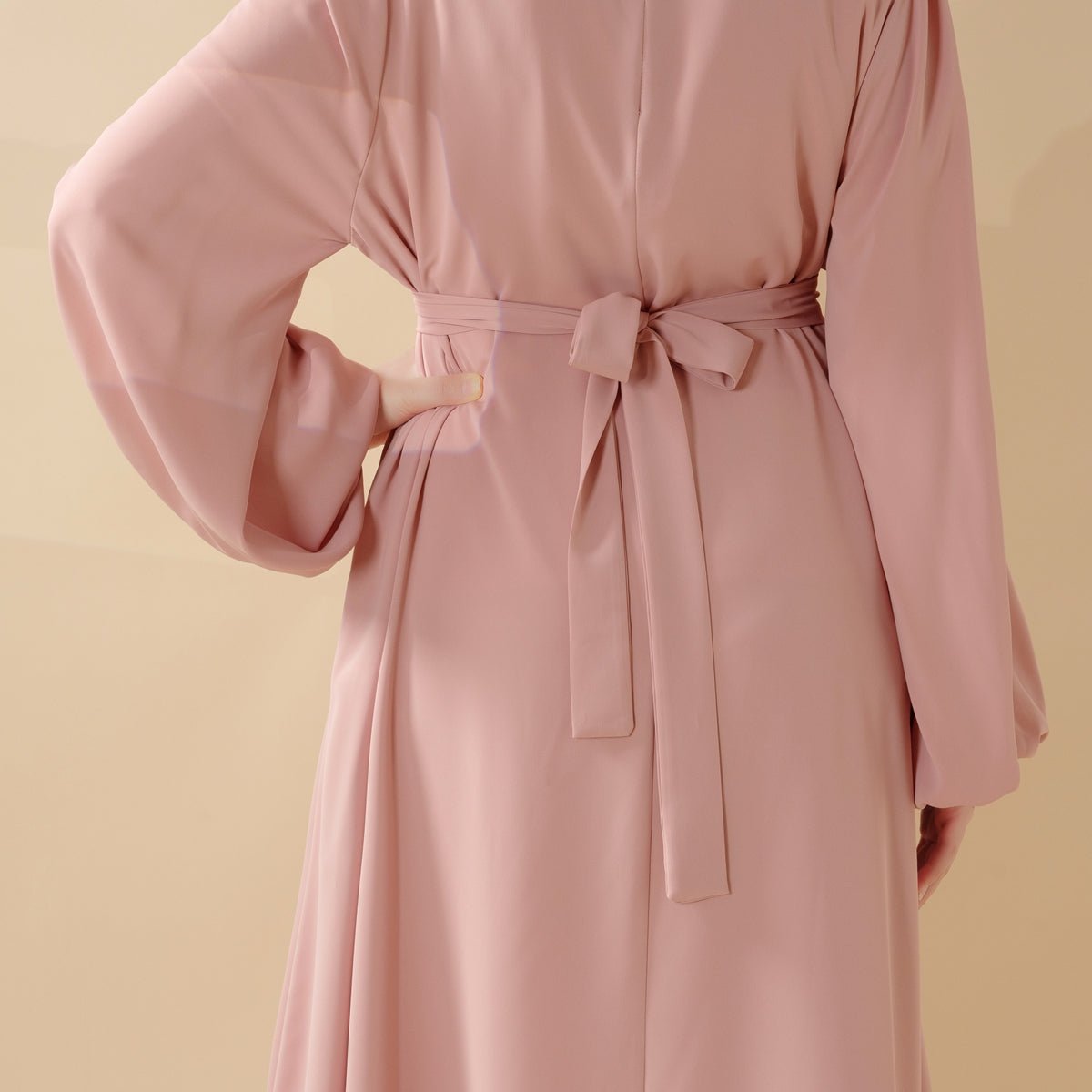 Candy Color Pleated Abaya | Must-have Essential Basic Dress (MA142)