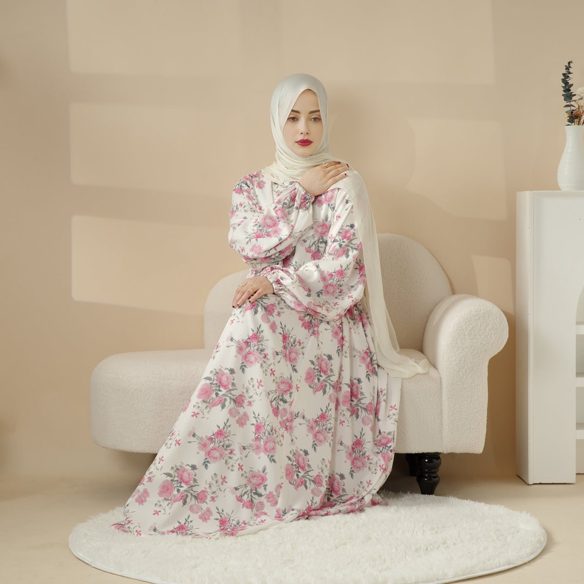 Printed Reversible Abaya (MA082)